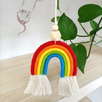 nordic rainbow wall hangings decoration for kid girls bedroom hanging pendant baby bed tent hanging toy pendant s size