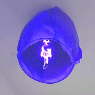 1pc blue 1 шт вечерние ночные свечи летные огни Желая День Святого Валентина праздничные воздушные шары DIY пожарные Огни Друзья Семья Рождество - Цвет: 1pc blue