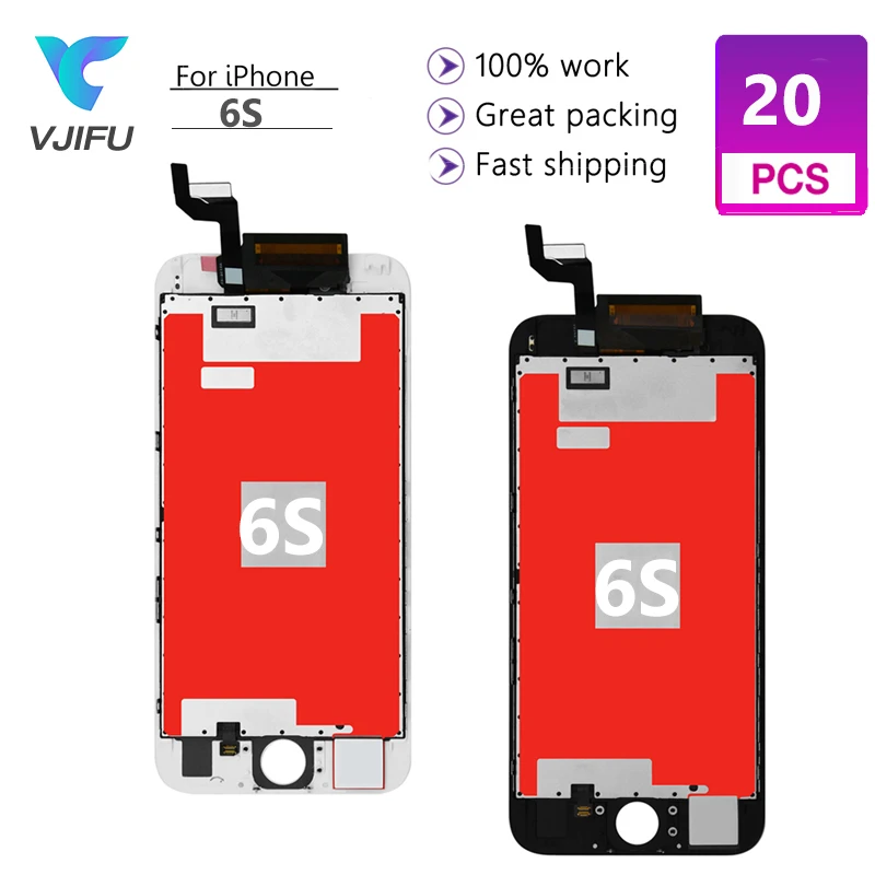 20 шт./лот заводская цена класс AAA для iPhone 6S ЖК-экран с 3D сенсорным дигитайзером