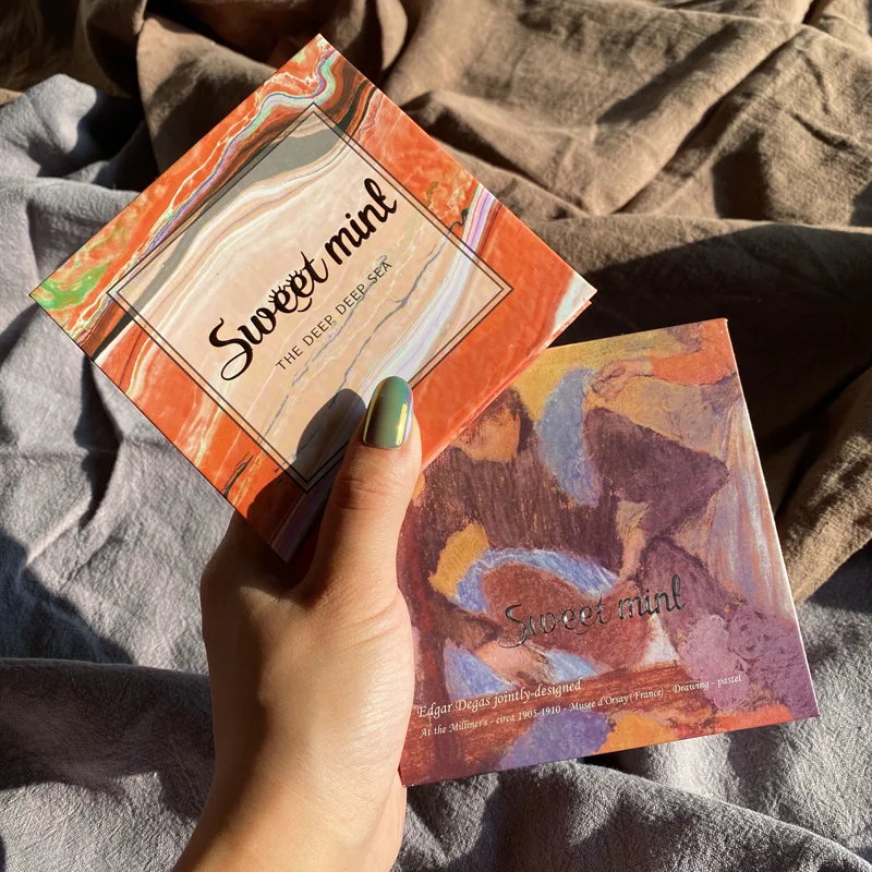 Палитра блестящих и матовых теней для век металлический бриллиантовый блеск