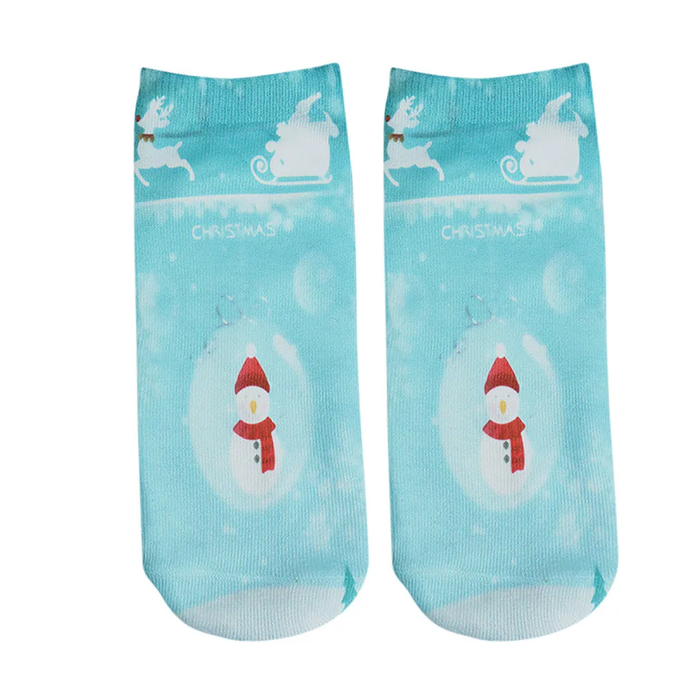 SAGACE 2020 зимние хлопковые прямые рождественские носки женские Короткие Носки с