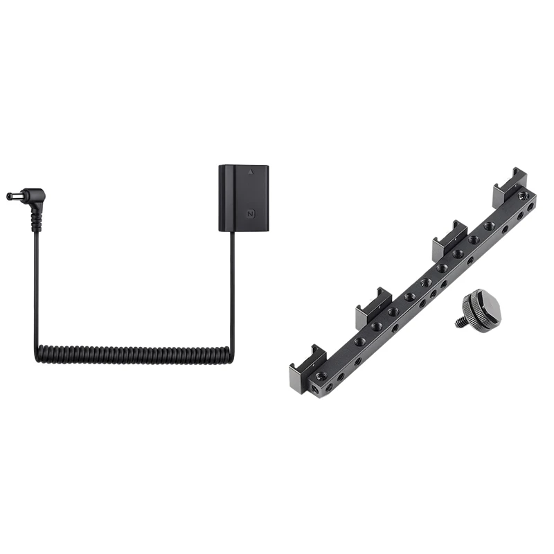 

1 шт. кабель адаптера питания для адаптера постоянного тока для подключения внешней модели аккумулятора и 1 шт. удлинитель Горячий башмак с н...