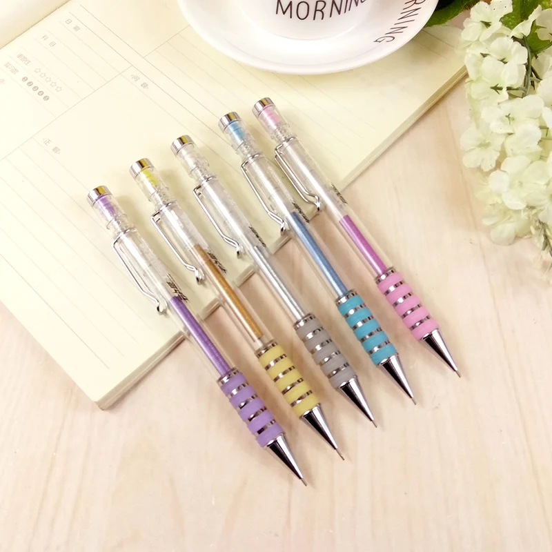 

Metal Rod High-end Swing 0.5 Pen 0.7 Shaking Automatic Lead Out Mechanical Pencil Core