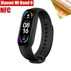 Смарт-браслет Xiaomi Mi Band 6 NFC, 1,56 дюйма, AMOLED, кислород в крови, фитнес-трекер, пульсометр, Bluetooth, водонепроницаемый Band 6 NFC