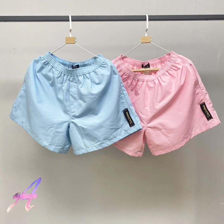 

WE11DONE Shorts Men Women High Quality Embroidery Logo Candy Color Shorts Oversize Welldone Loose Wide-leg Pants Casual Shorts