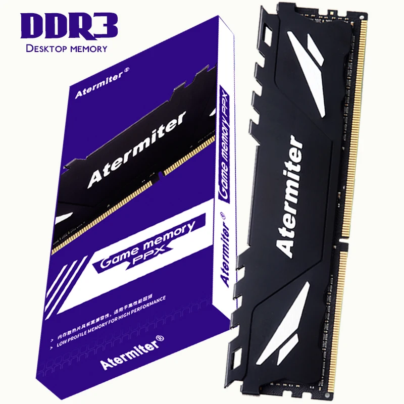 Оперативная память atermiter DDR3 2 ГБ 4 8 PC3 1866 1600 1333 МГц 10600 12800 радиатор ПК модуль памяти