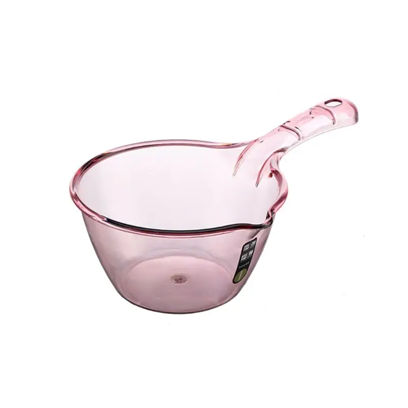 

Long Handle Water Scoop Transparent Durable Thick Bathing Ladle Spoon Household Bathroom Kitchen Gadget Supplies