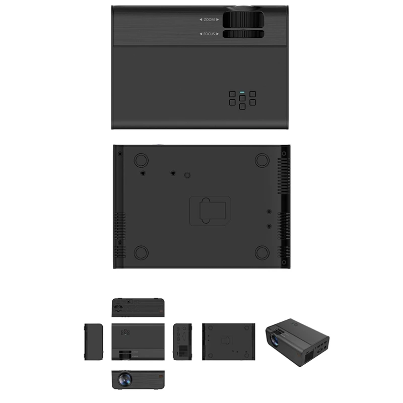 

B11 Projector Portable Projector Home Hd 1080P Wireless Projector Smart Office Teaching Wifi Projector (Eu Plug)