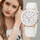 Силиконовые наручные часы, женские часы, модные кварцевые наручные часы для женщин, повседневные нарядные часы, женские часы