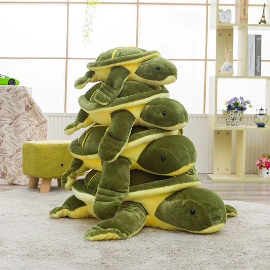 Большая плюшевая игрушка черепаха 35 80 см милая искусственная подушка