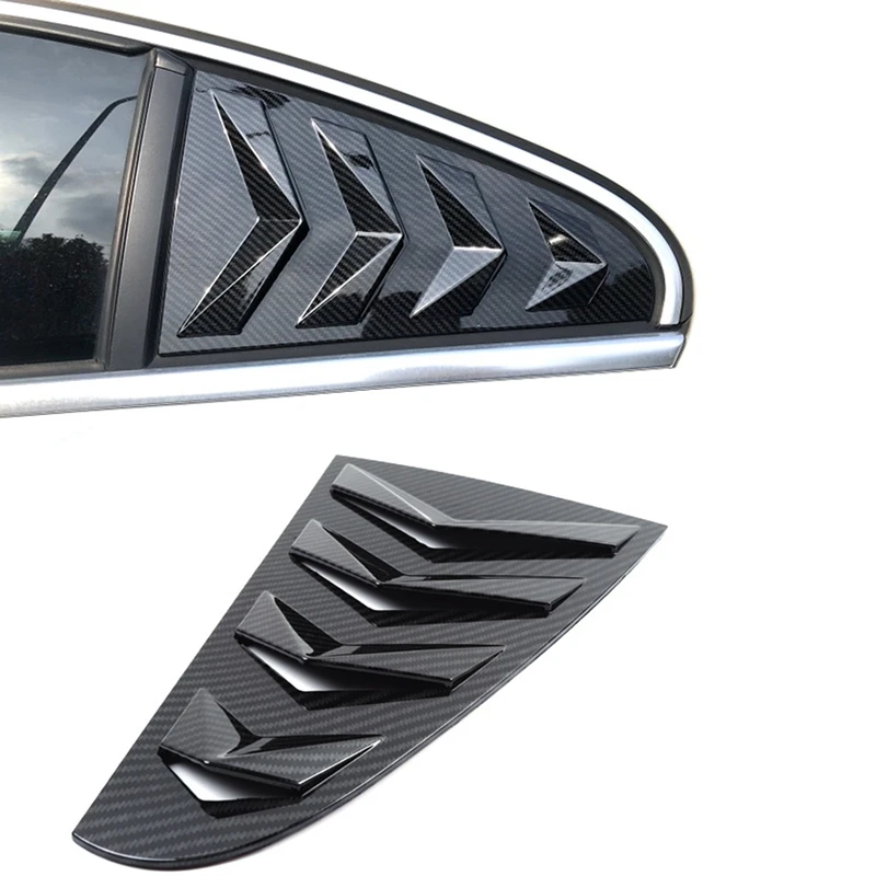 

2PCS Car Louver Side Window Door Scoop Grille Trim Cover for Passat CC 2009-2017