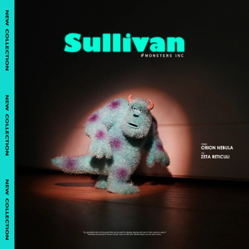 

Rare Flocking Sullivan Figure Model Hairy Monster Doll Toy Decoration Figure Model Anime Movie Merch Collect Kawaii Gift