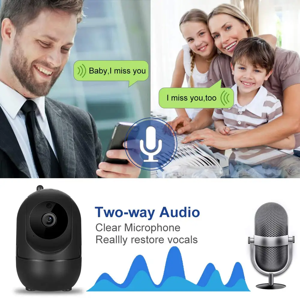 

Mini 1080P Cloud Wireless IP Camera Home Security Surveillance Wifi Camera Auto Tracking Of Human