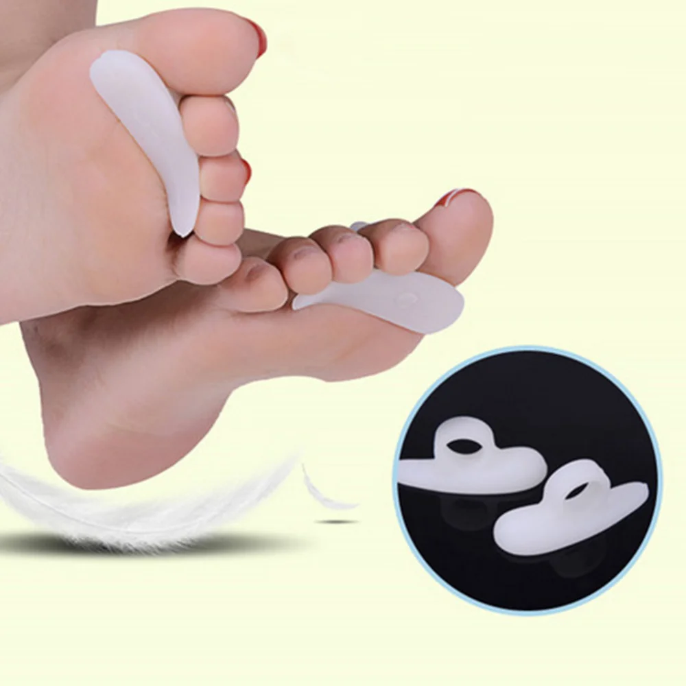 

4 Pairs Hammer Toe Correctors Soft Silicone Toe Pads Pedicure Care Protectors for Ladies