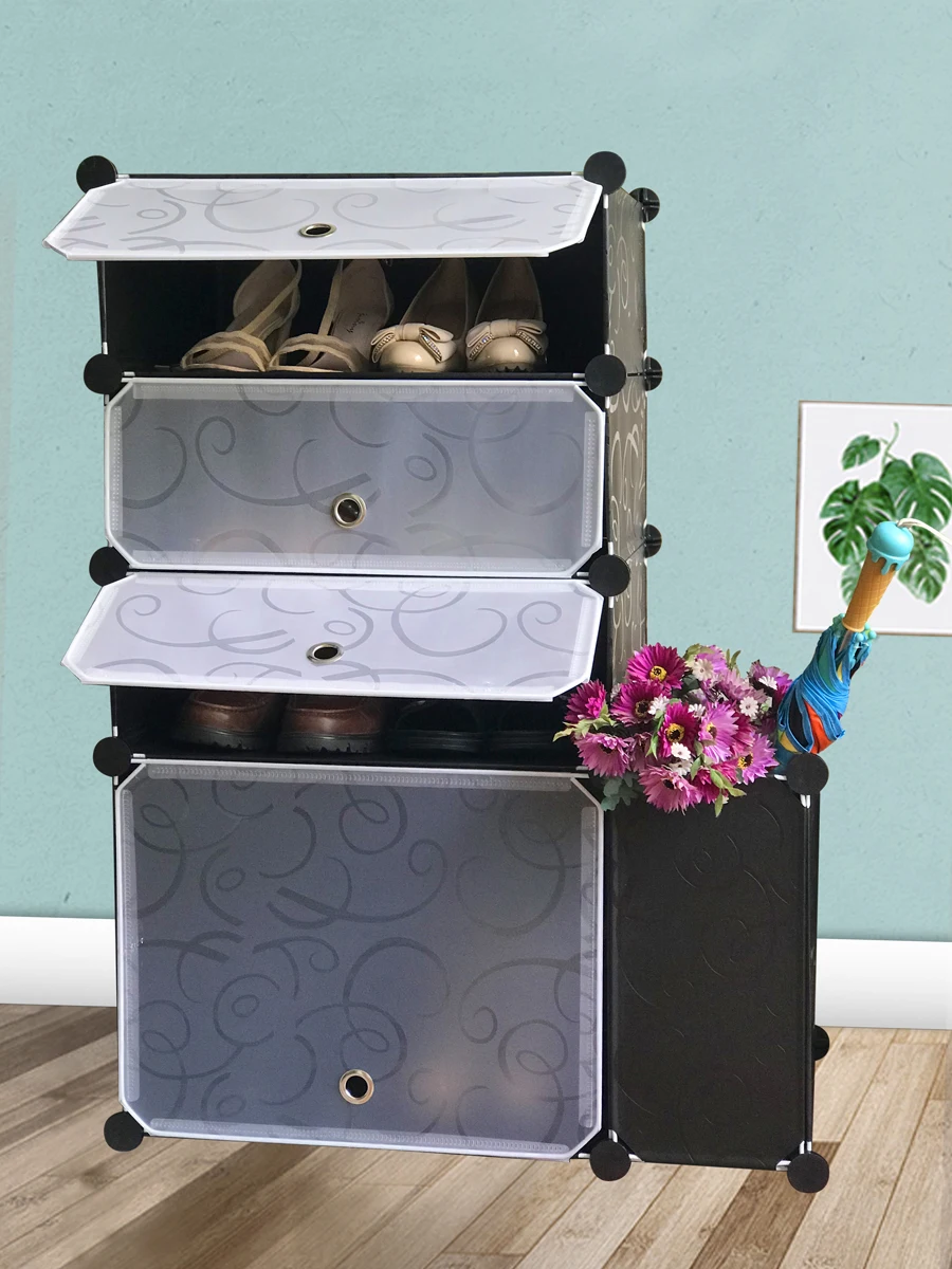 Sokoltec Полка для обуви Вешалка Книжная полка Многослойный Пластиковый Шкаф