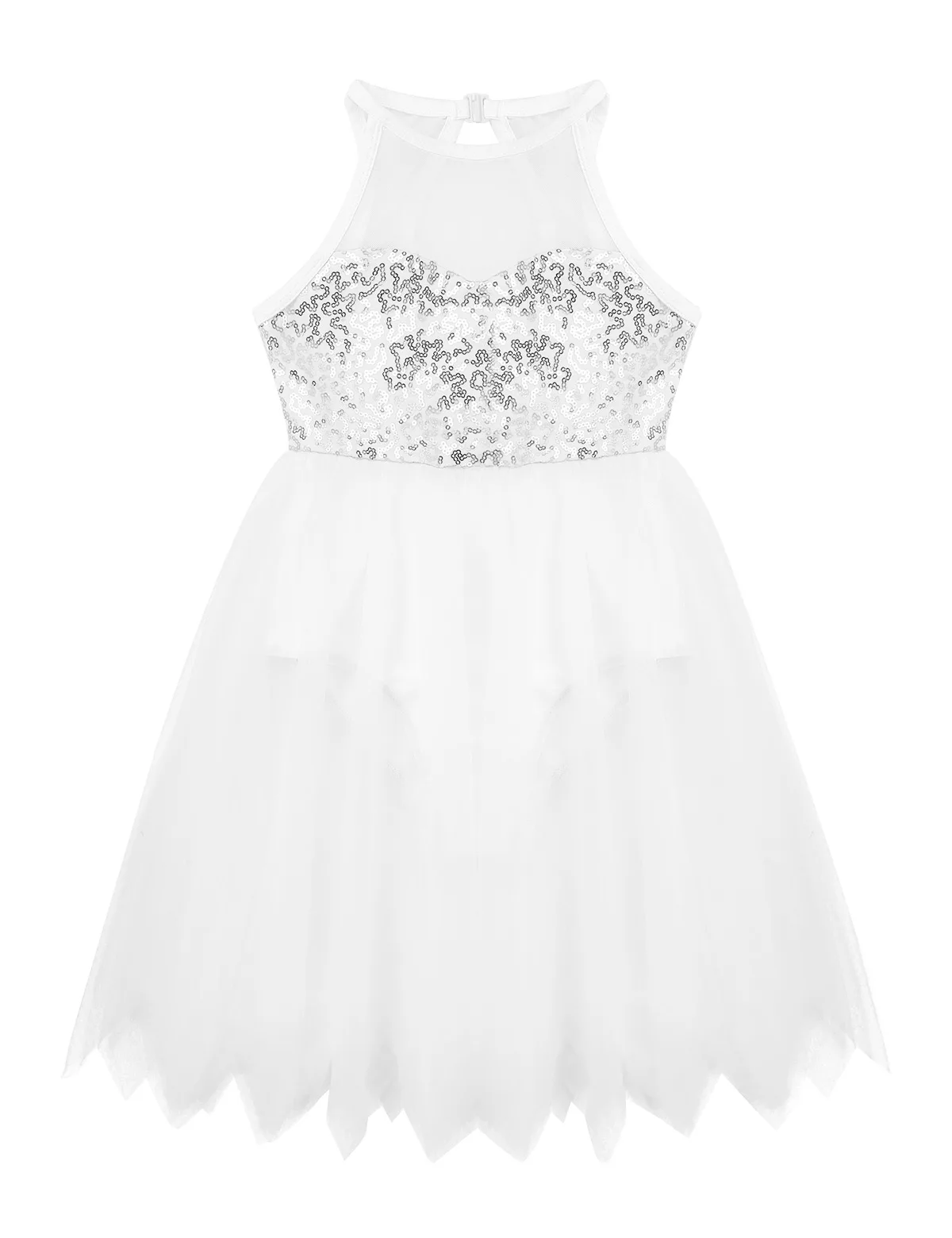 Балетное платье с блестками для маленьких девочек платье-пачка без рукавов