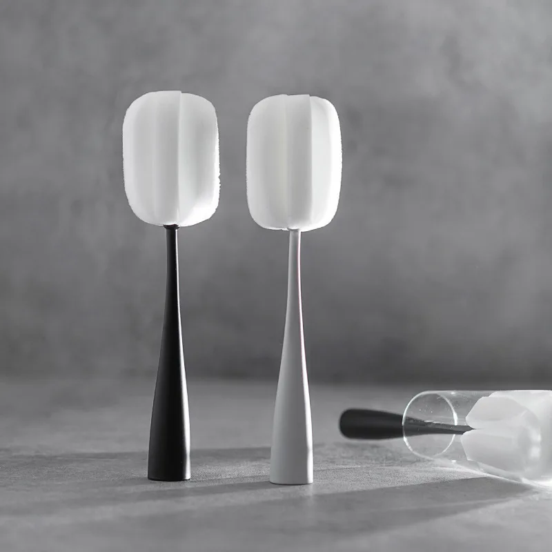 Long Handle Cup Brush Bottle Kitchen Cleaning Glass Coffee Teacup Feeding bottle Sponge Wash cups | Дом и сад