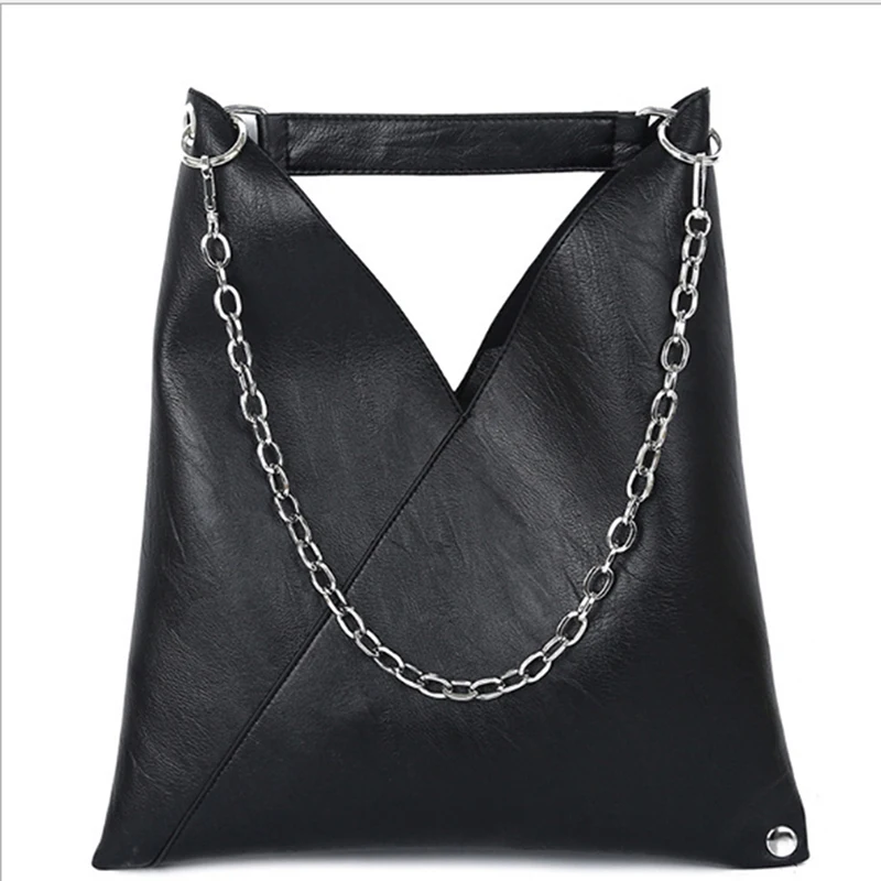 

Fashion irregular Solid Color Simple Crossbody Bag Handbags Luxury Ladies Chain Leather Versatile Shopping Bags