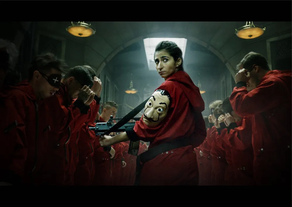 Серебристый Глянцевые бумажные плакаты la casa de papel, украшение на стену, хорошее качество - Цвет: Серебристый
