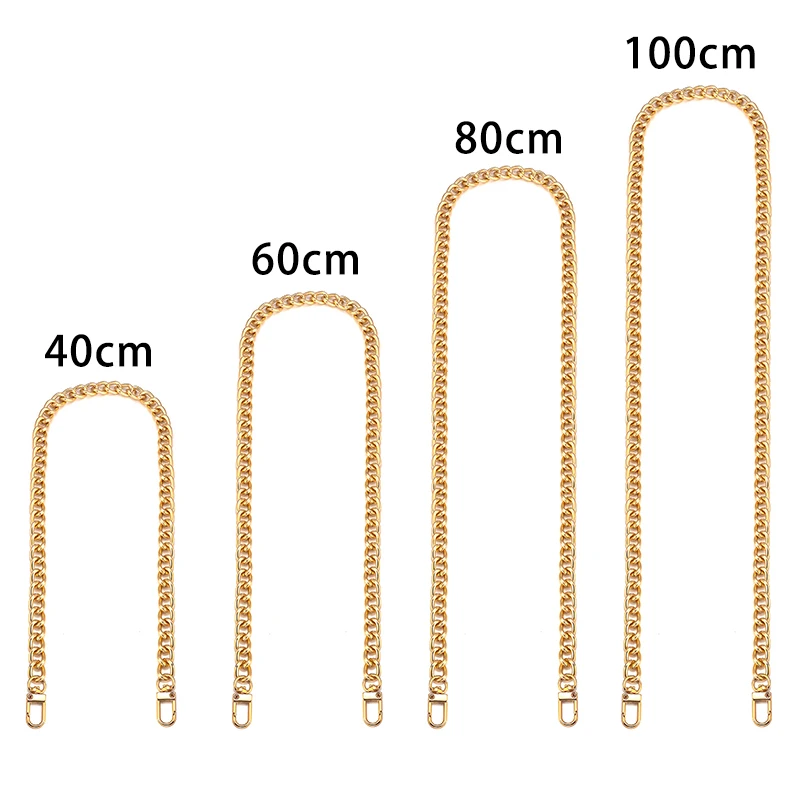 Золотистый сменный ремешок для сумок Kc длиной 40 60 80 100 см цепочка кошелька через
