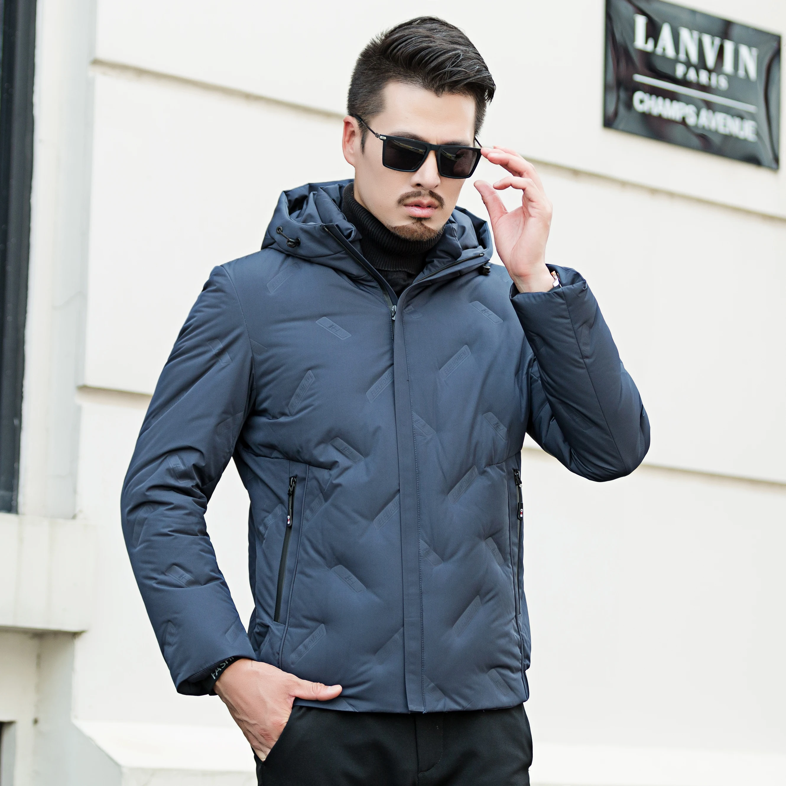 2019 Новая модная Однотонная легкая Удобная черная синяя Повседневная куртка с