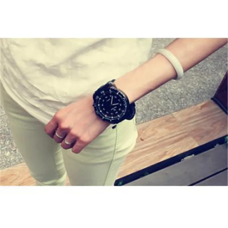 Мужские наручные часы V6 в стиле милитари корейские модные с большим циферблатом