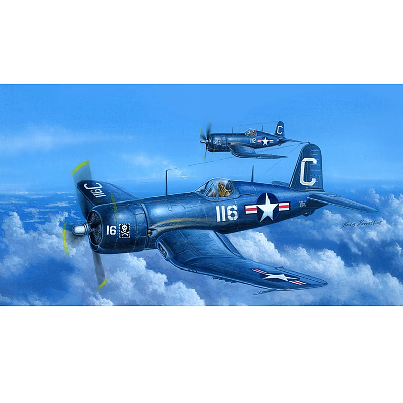 

Hobbyboss 80386 1/48 F4U-4 Corsair （Early) Fighter Airplane Model Kit Plane Jet TH05920-SMT6