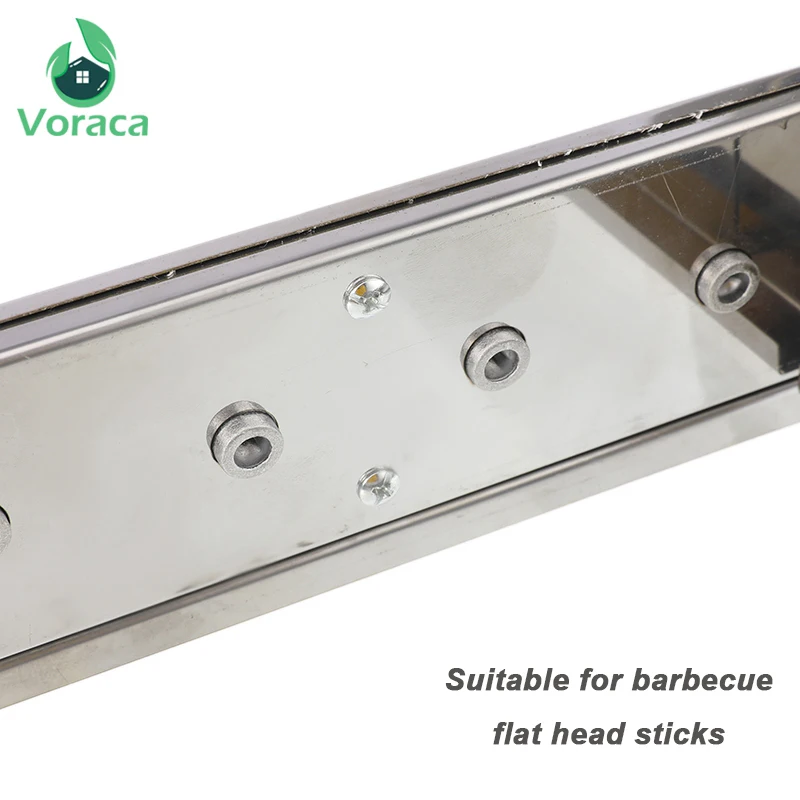 

Automatic Flipping Barbecue Grill with 10 BBQ Stickers Stainless Steel Adjustable Width BBQ Shelf 10 Holes Skewers Rolling Tools