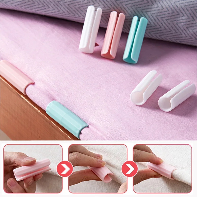 

12 шт Пластиковые противоскользящие зажим одеяло покрывало Захваты крепежи матрас держатель для Текстиль для дома бельевая прищепка зажимы