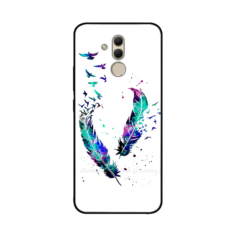 

Cute Silicone Phone Case For Huawei Mate 20 Lite Mate20 Lite Cartoon Slicon Black Soft Tpu Back Cover Fundas Mate20 Lite Bumper