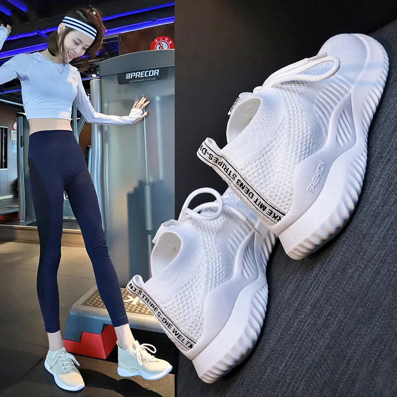 Socks, shoes female students in the summer of 2021 the new breathable sneaker female han edition running fitness shoes casual