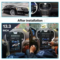 for chrysler 300c 2013 2019 car radio player auto stereo head unit recorder android 9 0 tesla style 13 3 car dvd gps navigation