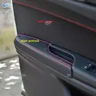 4 шт., кожаные панели для ручек двери из микрофибры, для Honda Civic 10 поколения 2016 2017 2018 2019