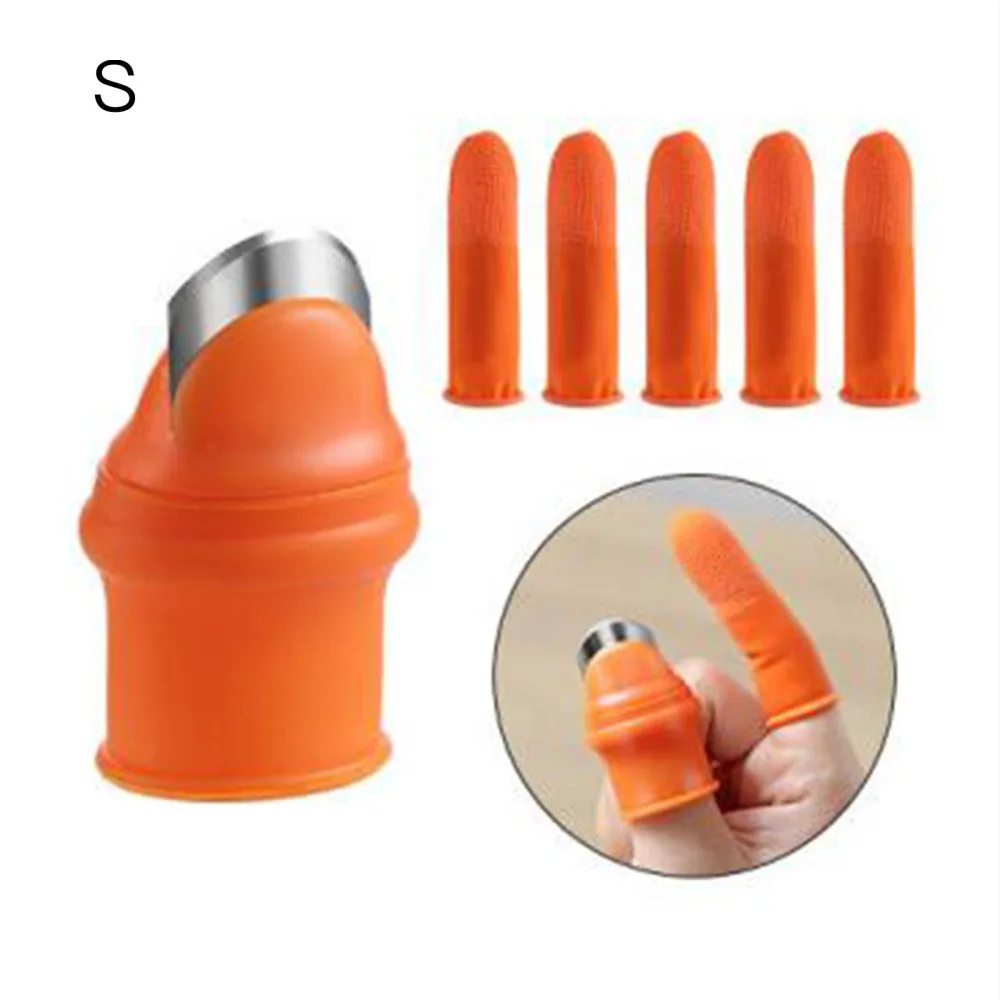 

Gardening Tools Thumb Cutter Plants Trim Finger Cots Vegetable Picker Silicone Portable Durable Multifunction Pruning Shears