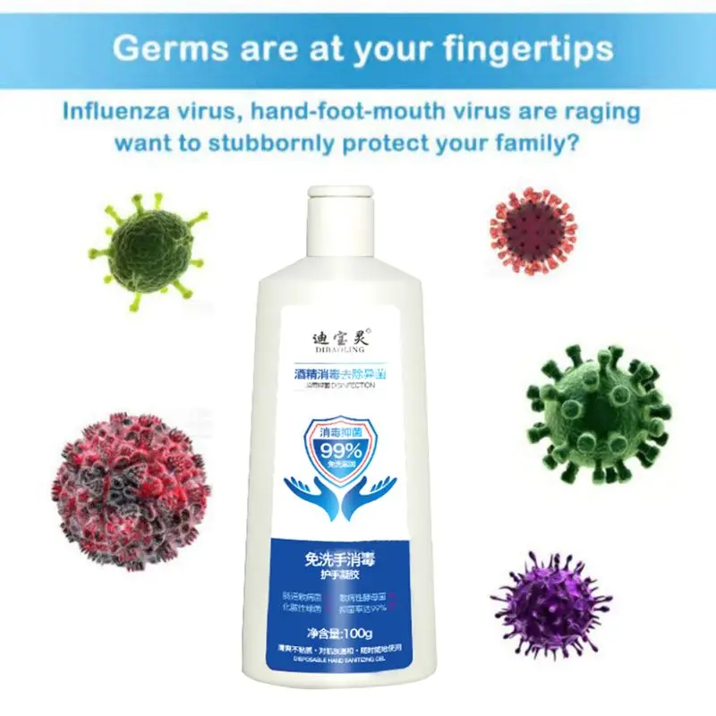 100 г гель для дезинфекции рук активный спирт не требуется вода антибактериальное