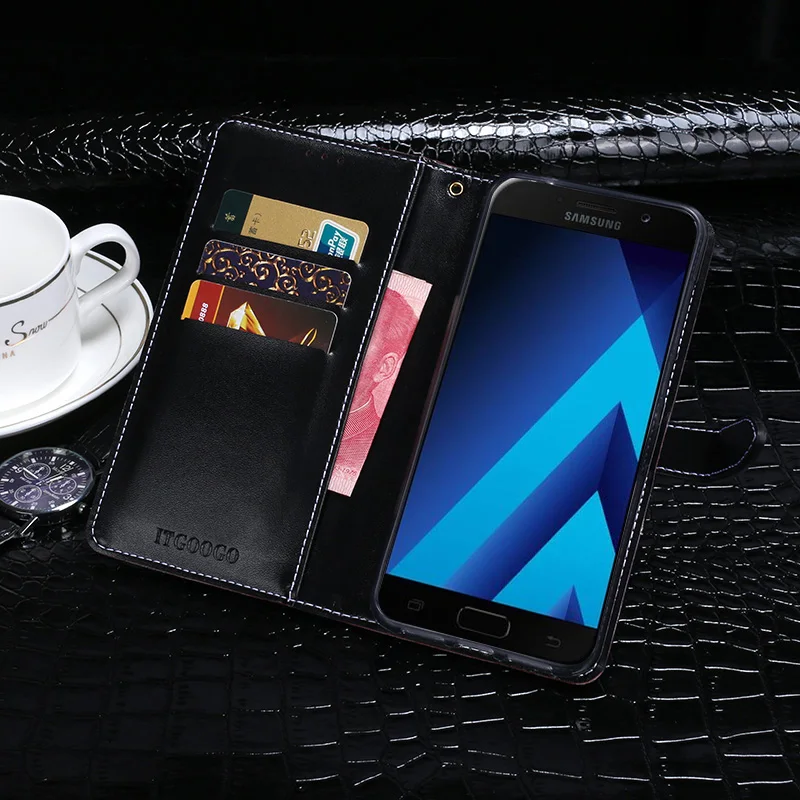 ITien/Роскошный кожаный чехол для Samsung Galaxy A3 2016 защитный силиконовый из ТПУ кошелек