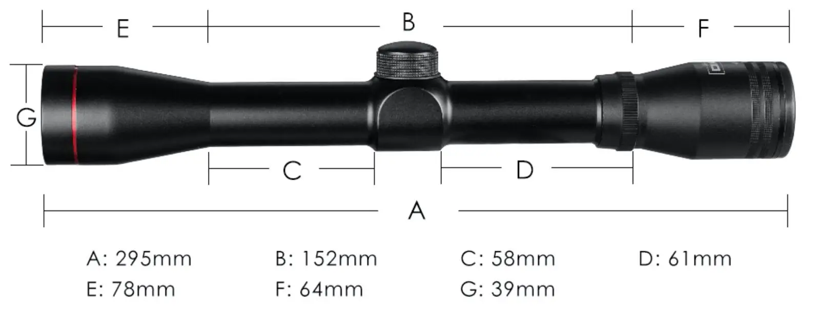 

Tactical DIANA 4x32 Riflescope Mil Dot Reticle Optical Sight Hunting Rifle Scope