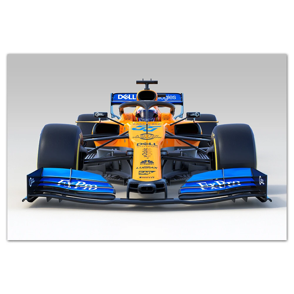 Mclaren MCL34 F1 постеры для гоночных автомобилей настенные художественные принты на