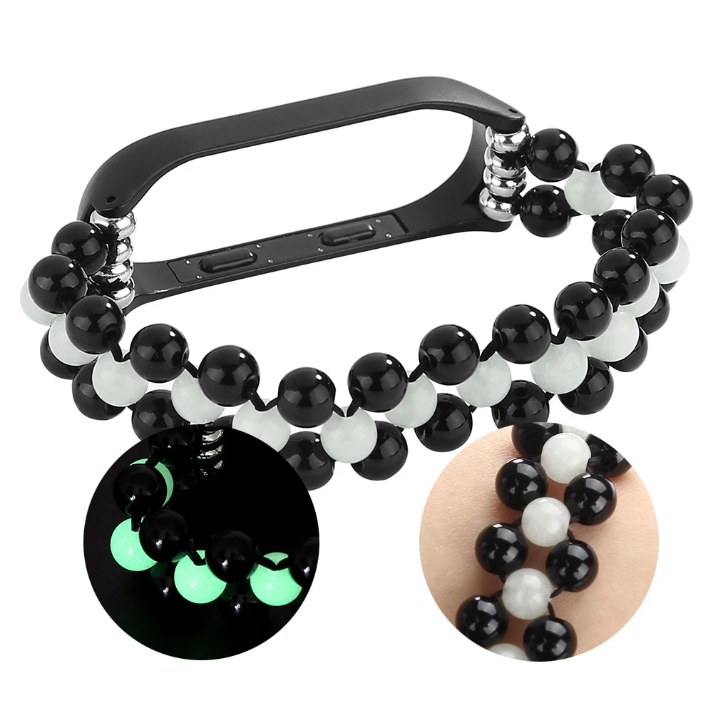 

Night Luminous Bracelet for Xiaomi Mi Band 7 4 5 6 Straps Agate Beads Watchband Replacement for Girls Women MiBand 5/6 Strap New