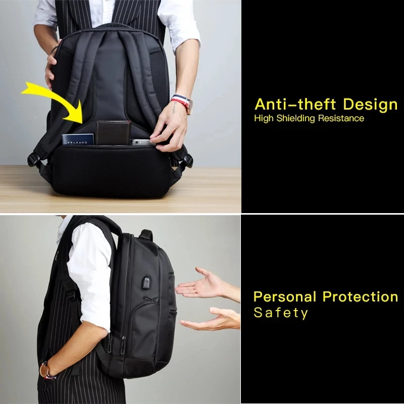 

Kingsons External Charging USB Function Laptop Backpack Anti-theft Women Business Dayback Travel Bag 15.6 inch