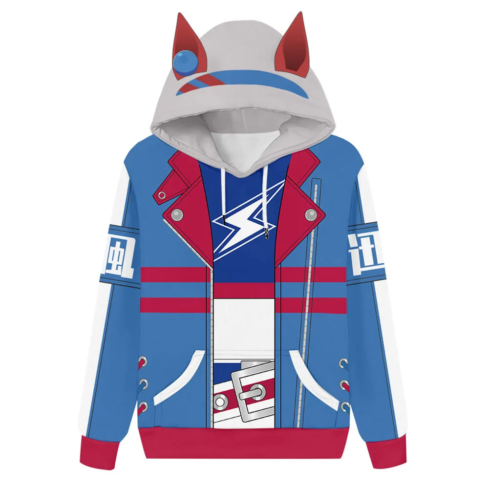 Худи с капюшоном для косплея АМА мусумме Pretty Derby tammo Cross пуловер свитшот уличная