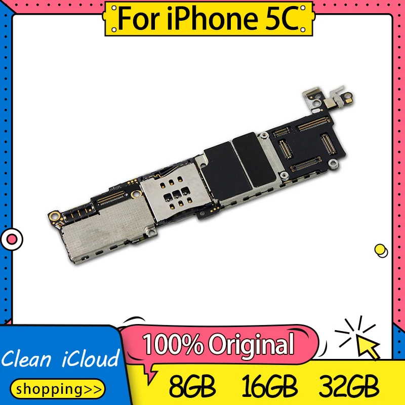 100% разблокированная материнская плата для iphone 5C с системой IOS оригинальная