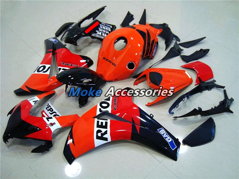 

Motorcycle Fairings Kit Fit For Cbr1000rr 2008 2009 2010 2011 Bodywork Set High Quality ABS Injection Black Red Orange REPSOL