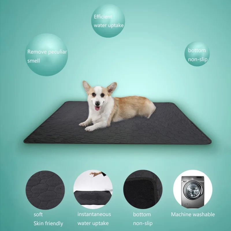 

Dog Diaper Mat Urine Absorbent Environment Protect Diaper Mat Waterproof Reusable Training Pad Dog Car Seat Covers Washable