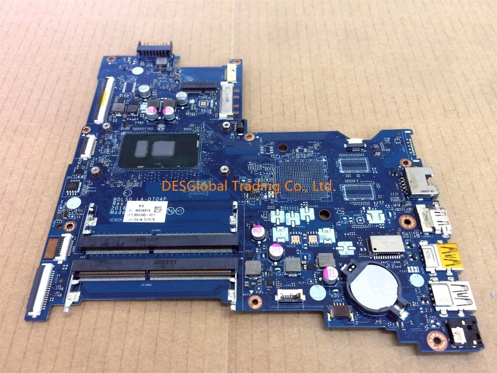 BDL50 LA-D704P 854945-601 854945-001 основная плата для HP Тетрадь 15-AY 250 G5 250-G5 Материнская плата ноутбука SR2EY i5-6200U Тесты