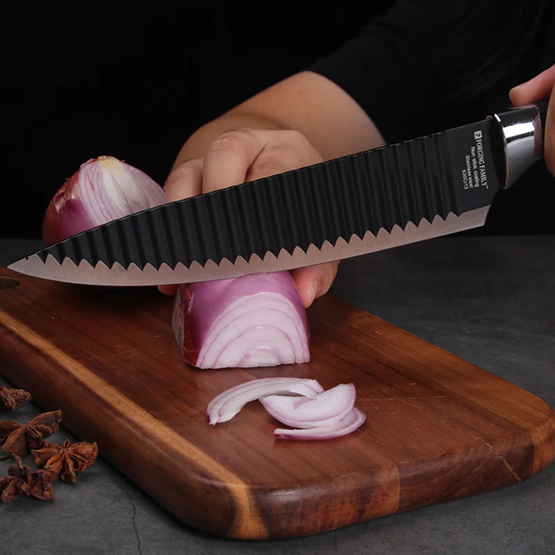 Набор кухонных ножей из нержавеющей стали 6 шт. кованый кухонный нож с ножницами и