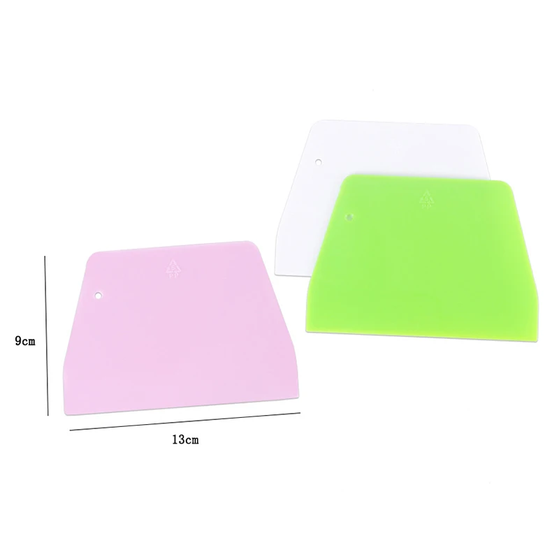 Пластиковый Кондитерский Резак из трех частей шпатели для торта Скребок теста