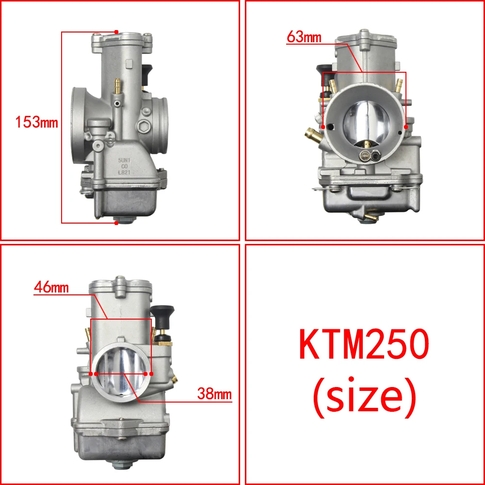 TMX38 TX38 карбюратор для Mikuni TMX PWK PWM Carb радиальный плоский слайд 2017 KTM125SX/250XC XR CR250 250XC CR