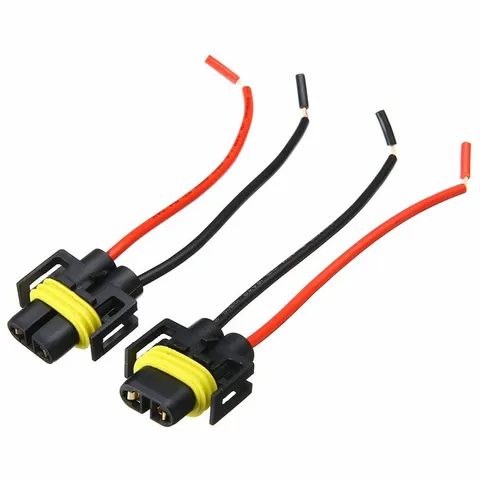 2 шт. H8 H9 H11 разъем для жгута проводов автомобиля адаптер кабельного штекера для противотуманных светильник р