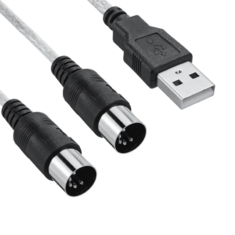 Новое поступление 1 шт. 8 м USB IN OUT конвертер интерфейсного кабеля MIDI